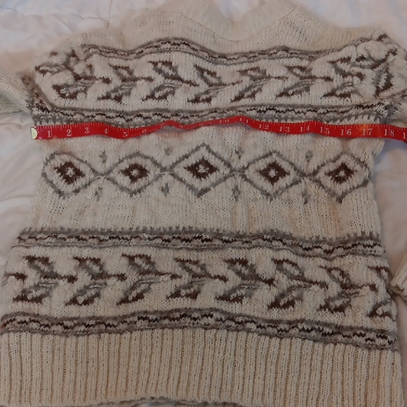 Polo Ralph Lauren Cream Aztec Southwest Style Womens wool blend Cardigan Sweater - Picture 7 of 10